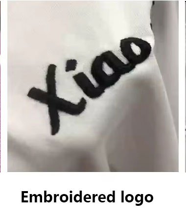 MOVEVOX embroidery branding sample on a suitable activewear panel