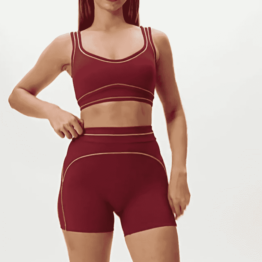 MOVEVOX coordinated yoga activewear set developed as related OEM product SKUs