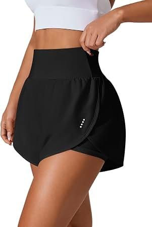3-inch inseam athletic booty shorts for hot yoga and gym training