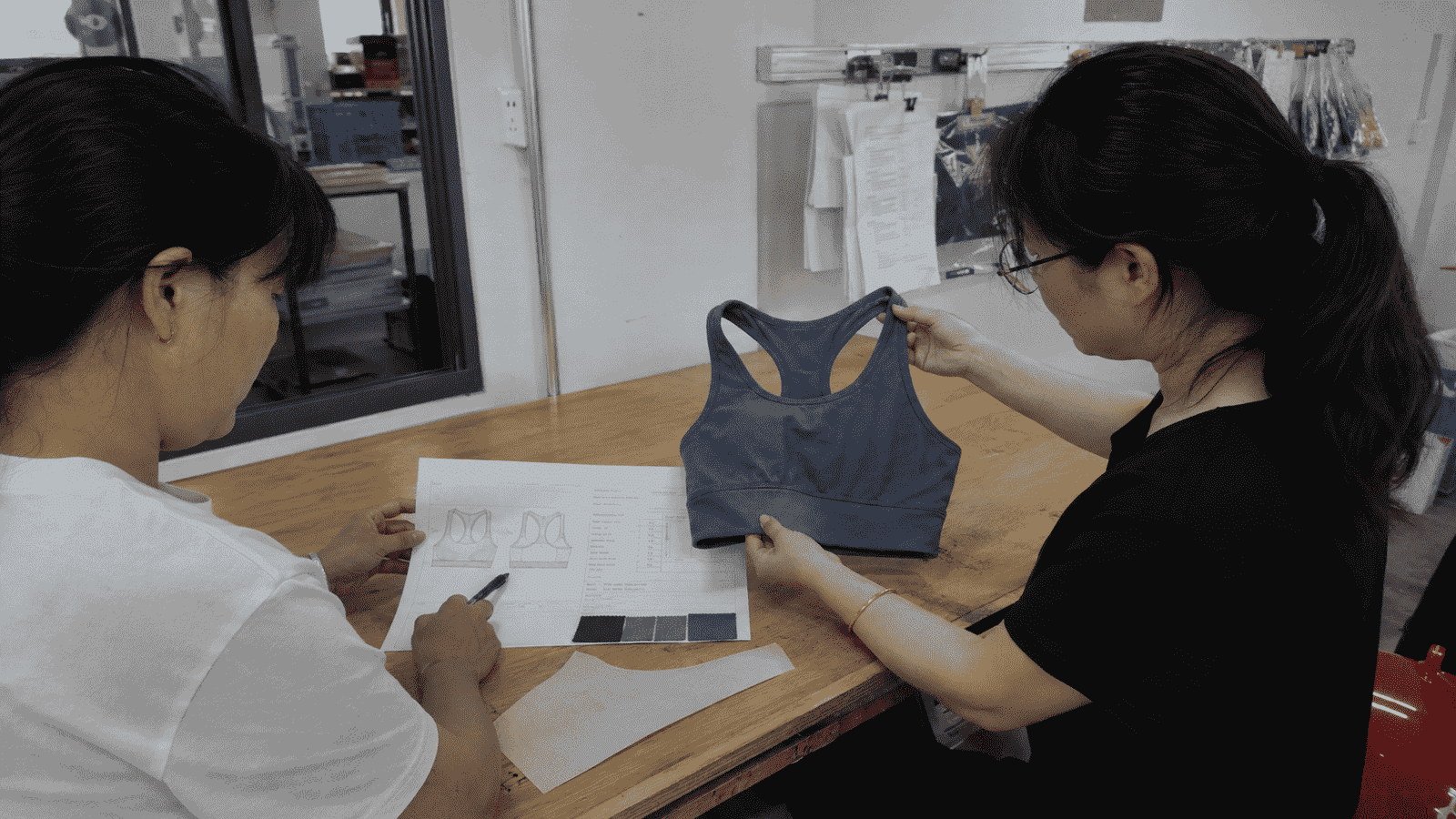 Activewear Tech Pack and product development sample review