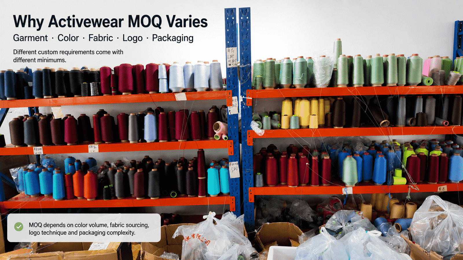 MOQ and activewear manufacturing cost planning guide