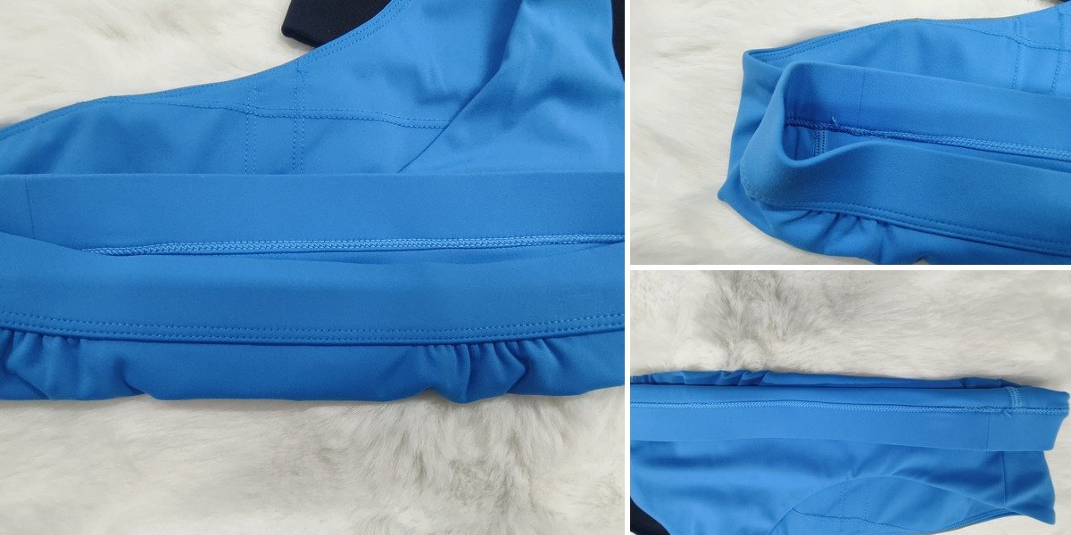 Elastic attachment detail in activewear development sample