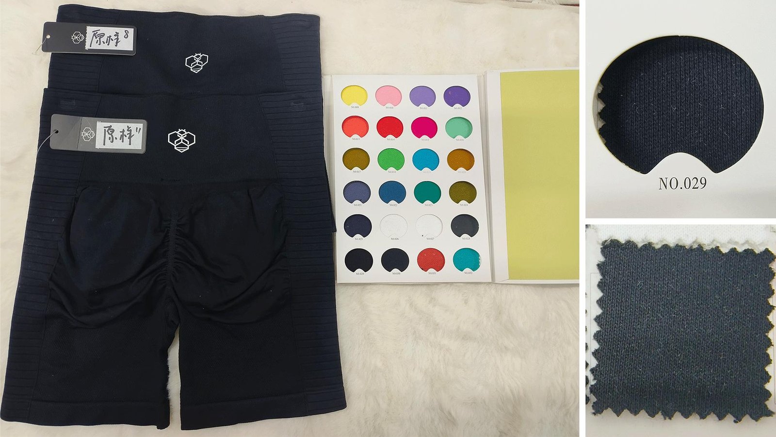 Custom color activewear material readiness and dye lot control before bulk production