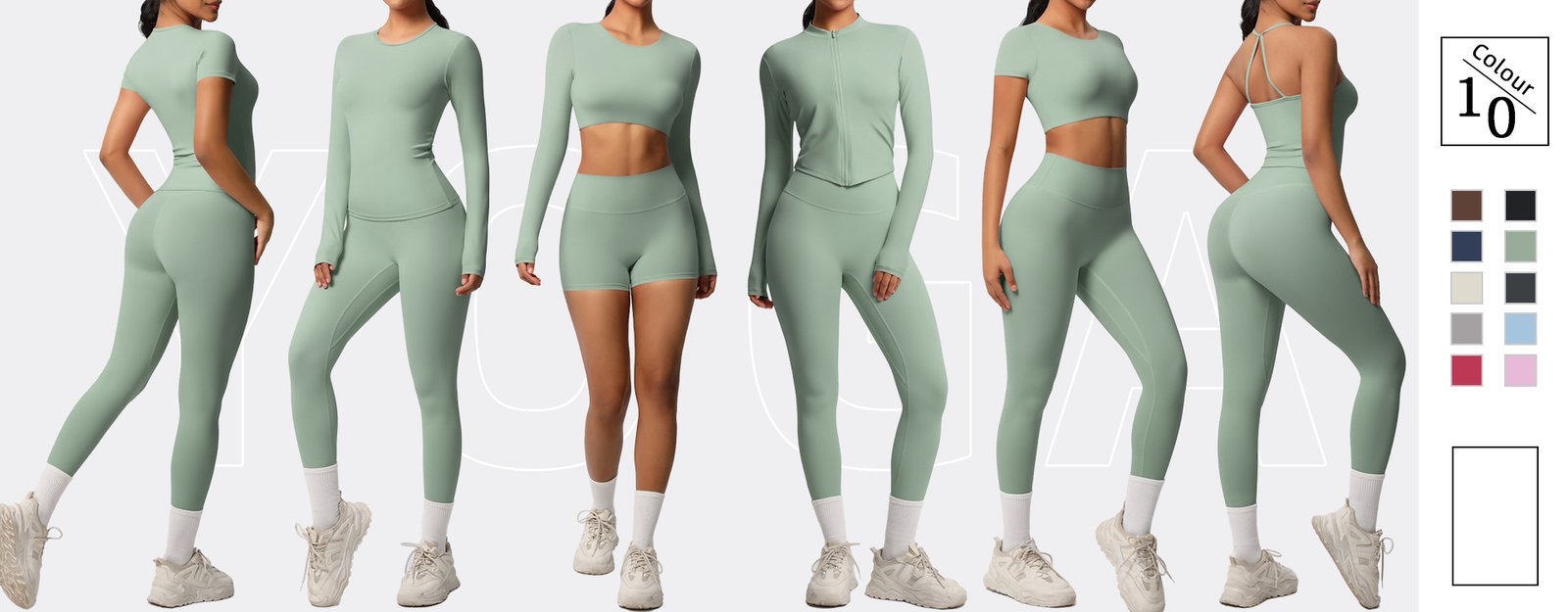 MOVEVOX coordinated women yoga set for private label program