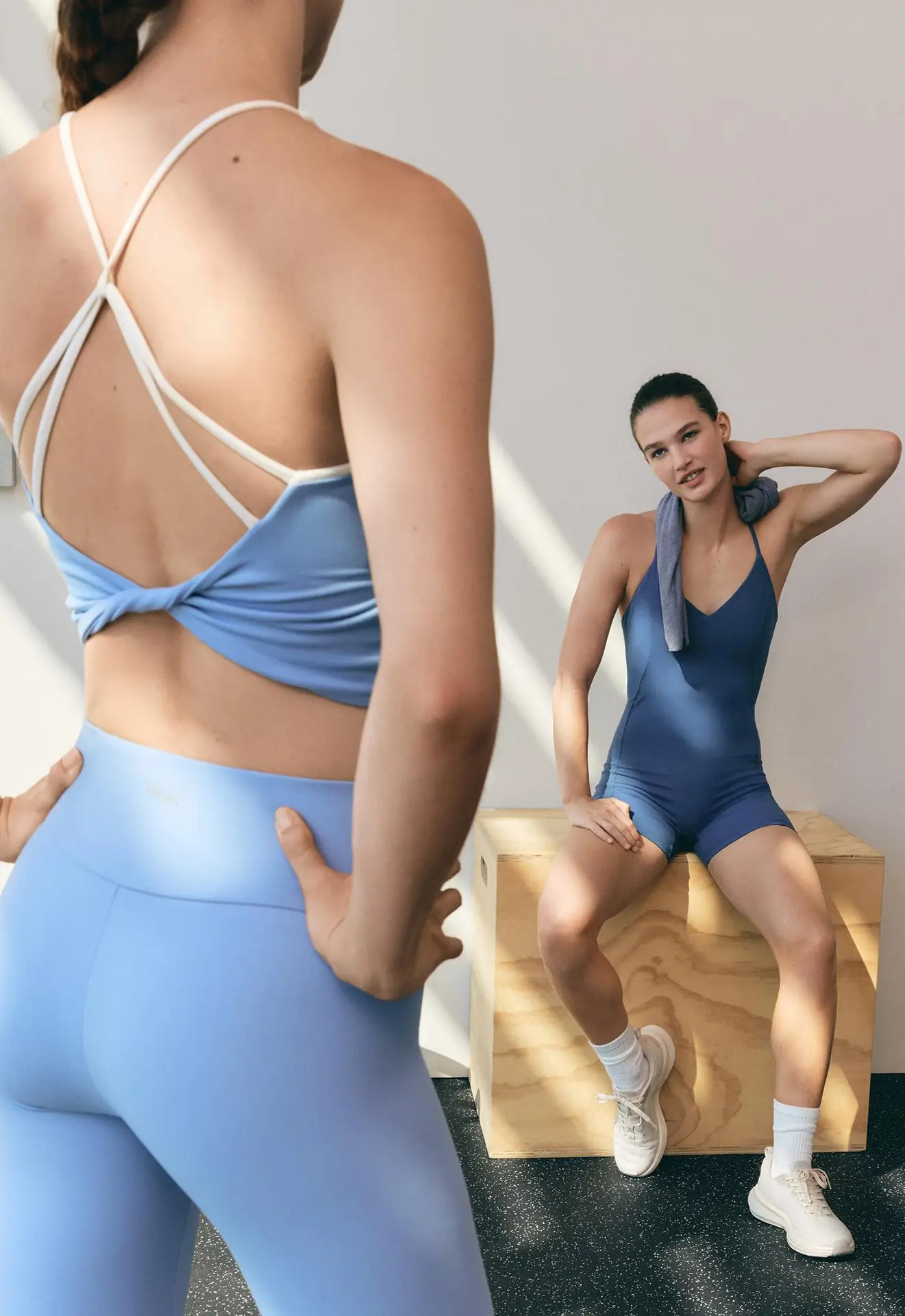MOVEVOX training apparel showing coordinated activewear products