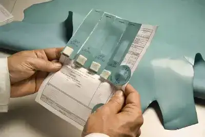 Anonymized MOVEVOX garment inspection record showing order scope and inspection items