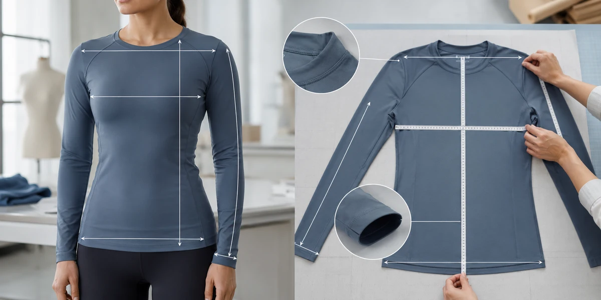 MOVEVOX activewear tops measurement inspection
