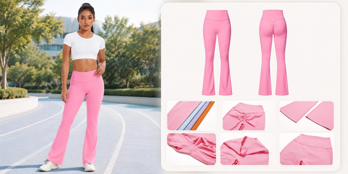 MOVEVOX cut-and-sew leggings with pattern lines and pocket construction