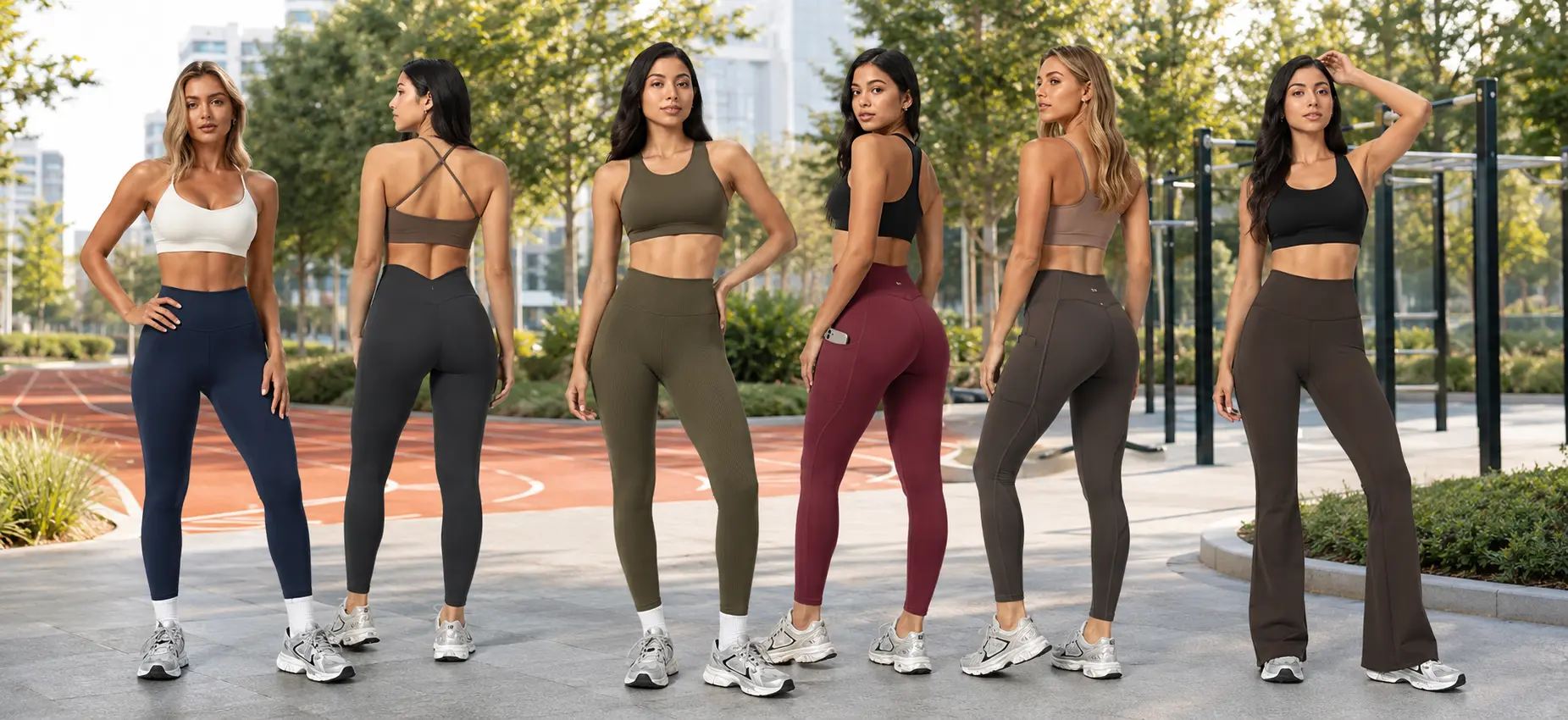 MOVEVOX private label activewear leggings developed through Seamless or Cut and Sew manufacturing