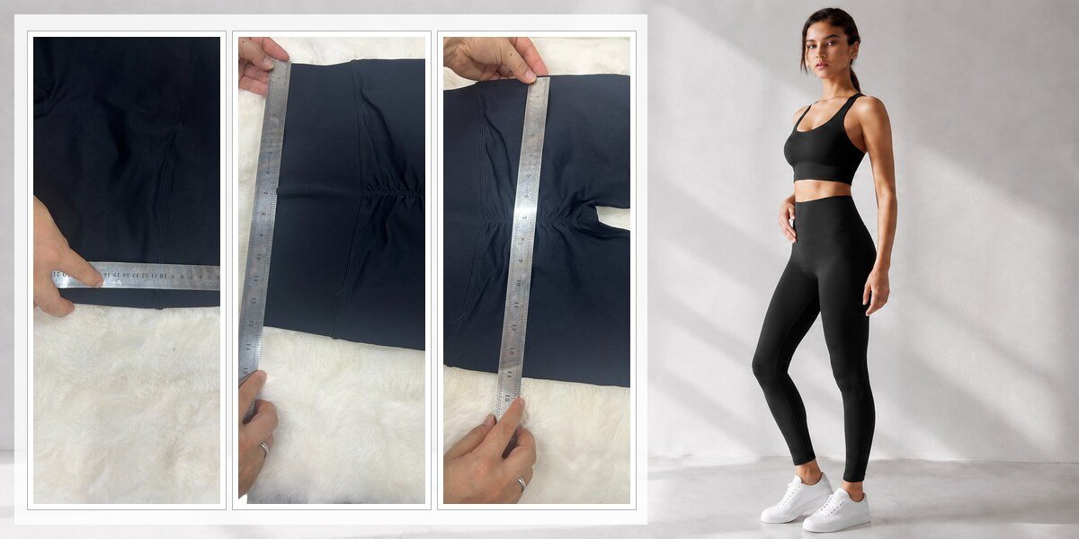 MOVEVOX leggings waistband measurement and fit verification