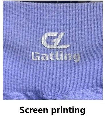 Screen Print activewear logo sample