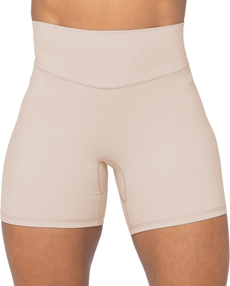Close-up detail of no-front-seam pattern construction and flatlock diamond crotch gusset