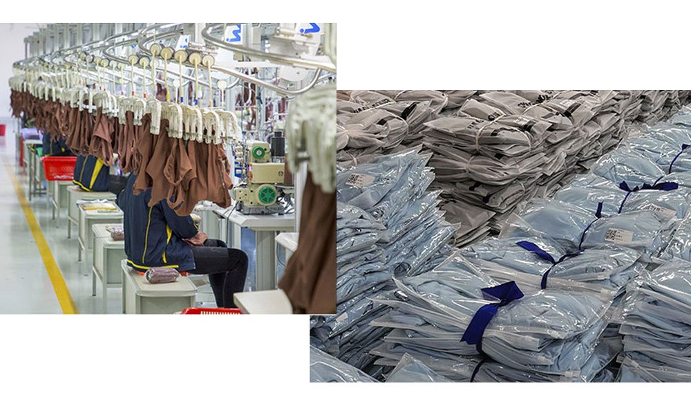MOVEVOX repeat-order production and customized packaging for an anonymous Spanish activewear client