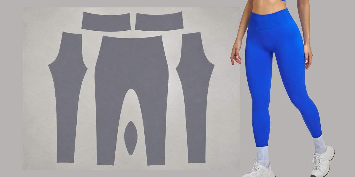 MOVEVOX seamless no-front-seam leggings knitted front construction