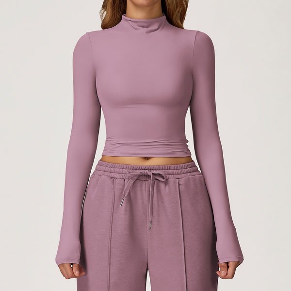 MOVEVOX long-sleeve activewear top showing cuff and neckline construction