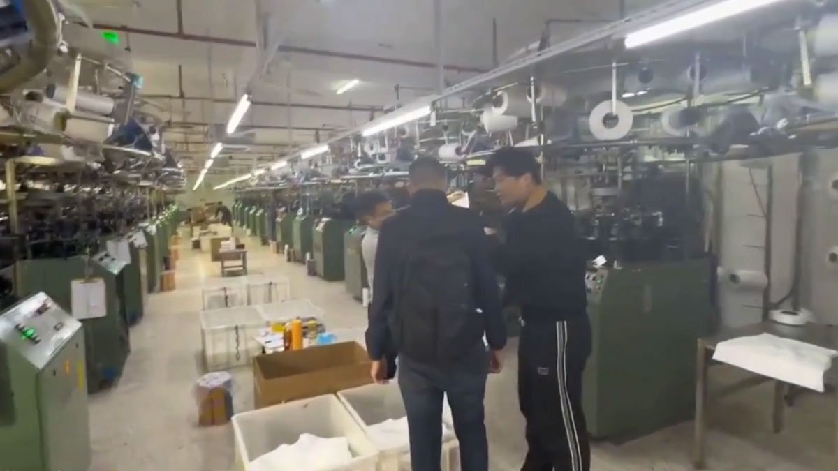 Workout wear production and third-party inspection