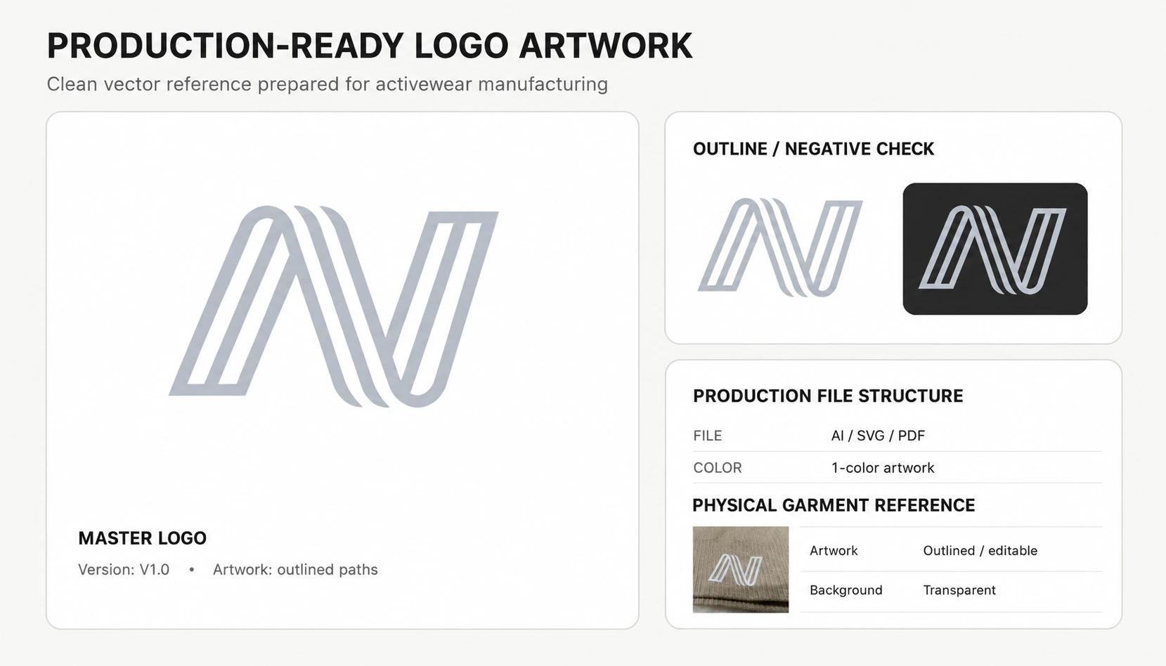 Production ready vector logo artwork example