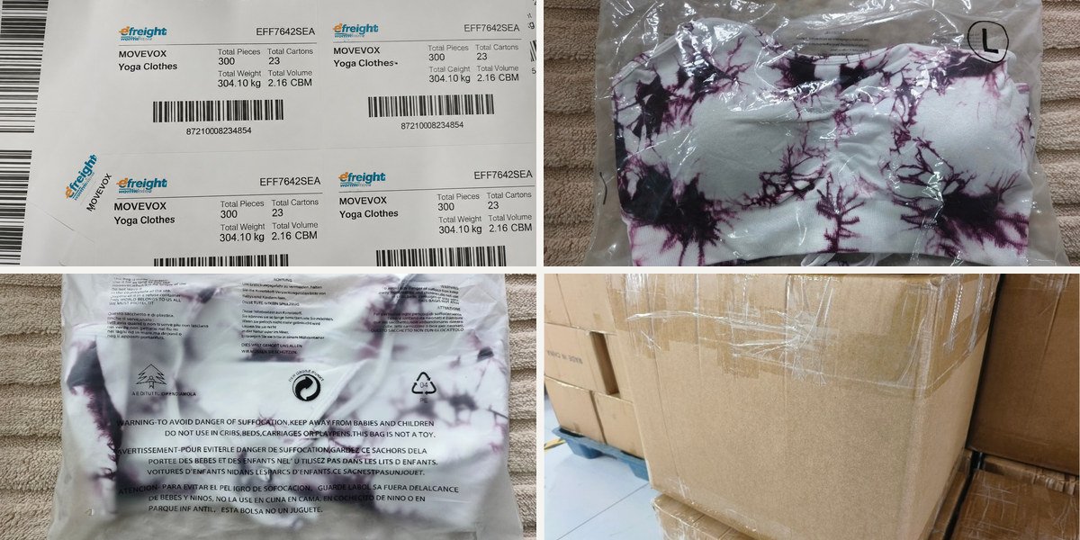 Activewear packaging SKU version and carton error prevention