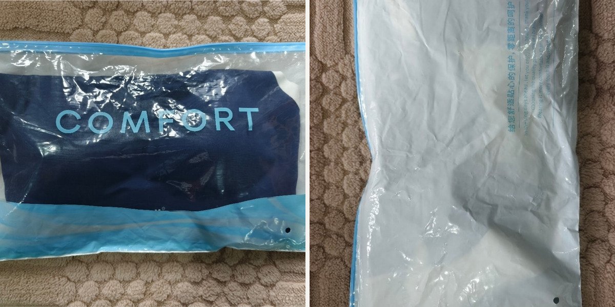 Custom zipper bag for activewear packaging