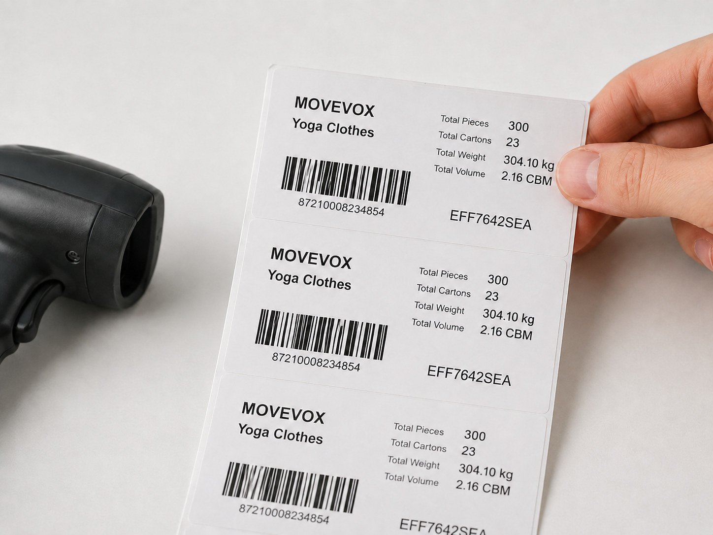 Activewear barcode verification