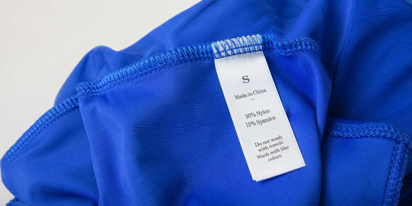 Custom activewear care label