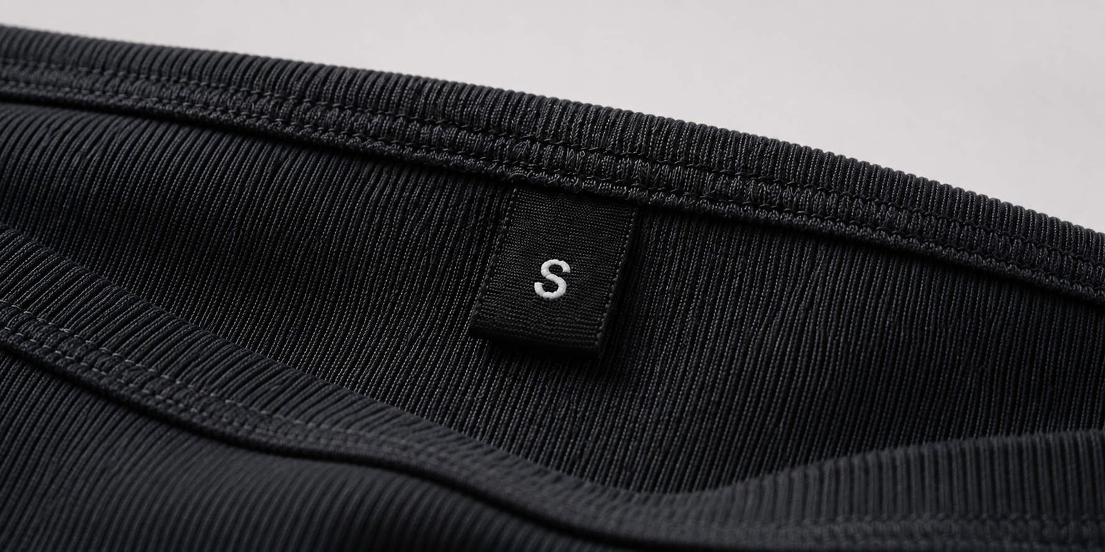Custom activewear size label
