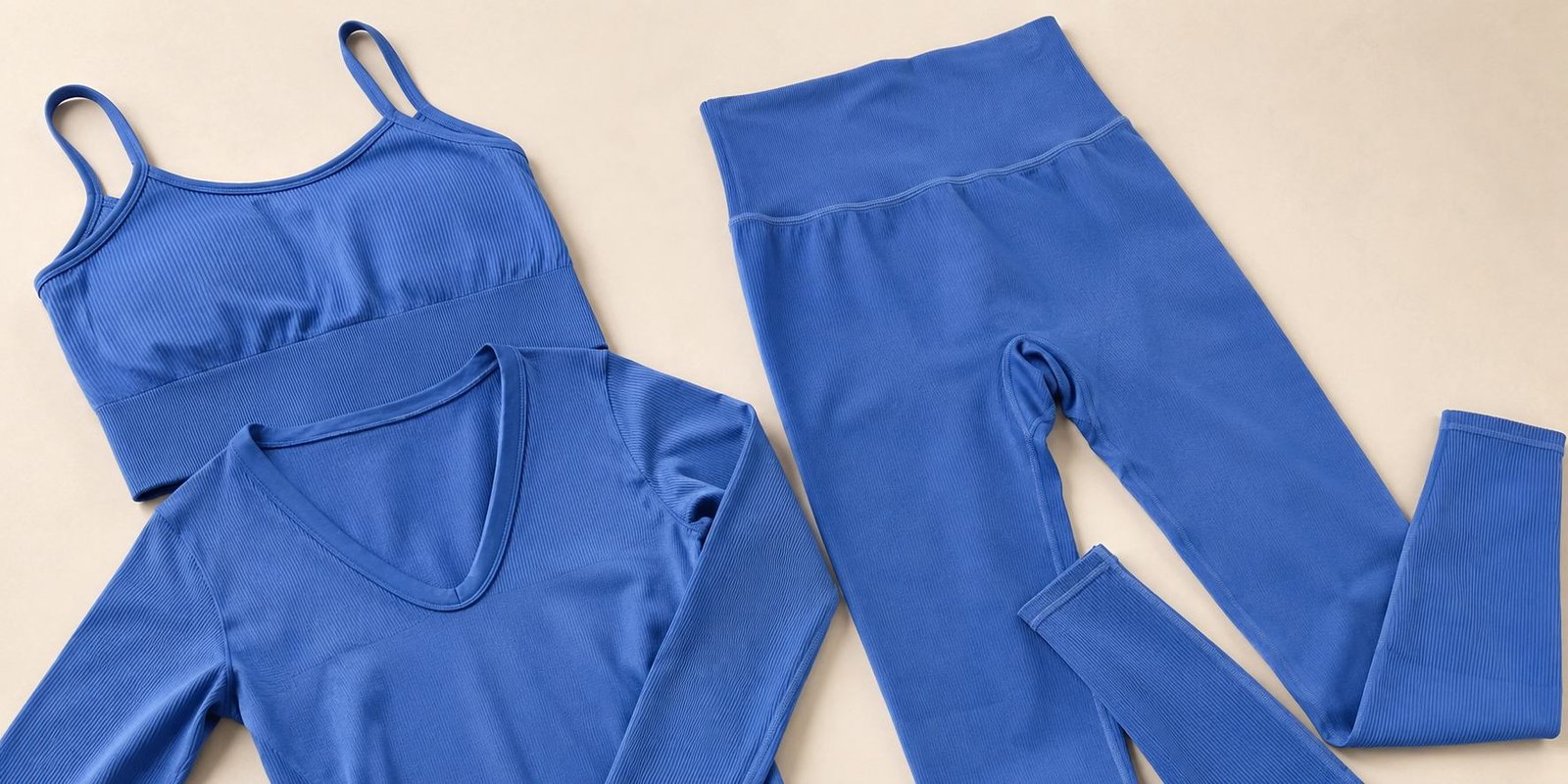 Activewear sample showing construction areas for technical review
