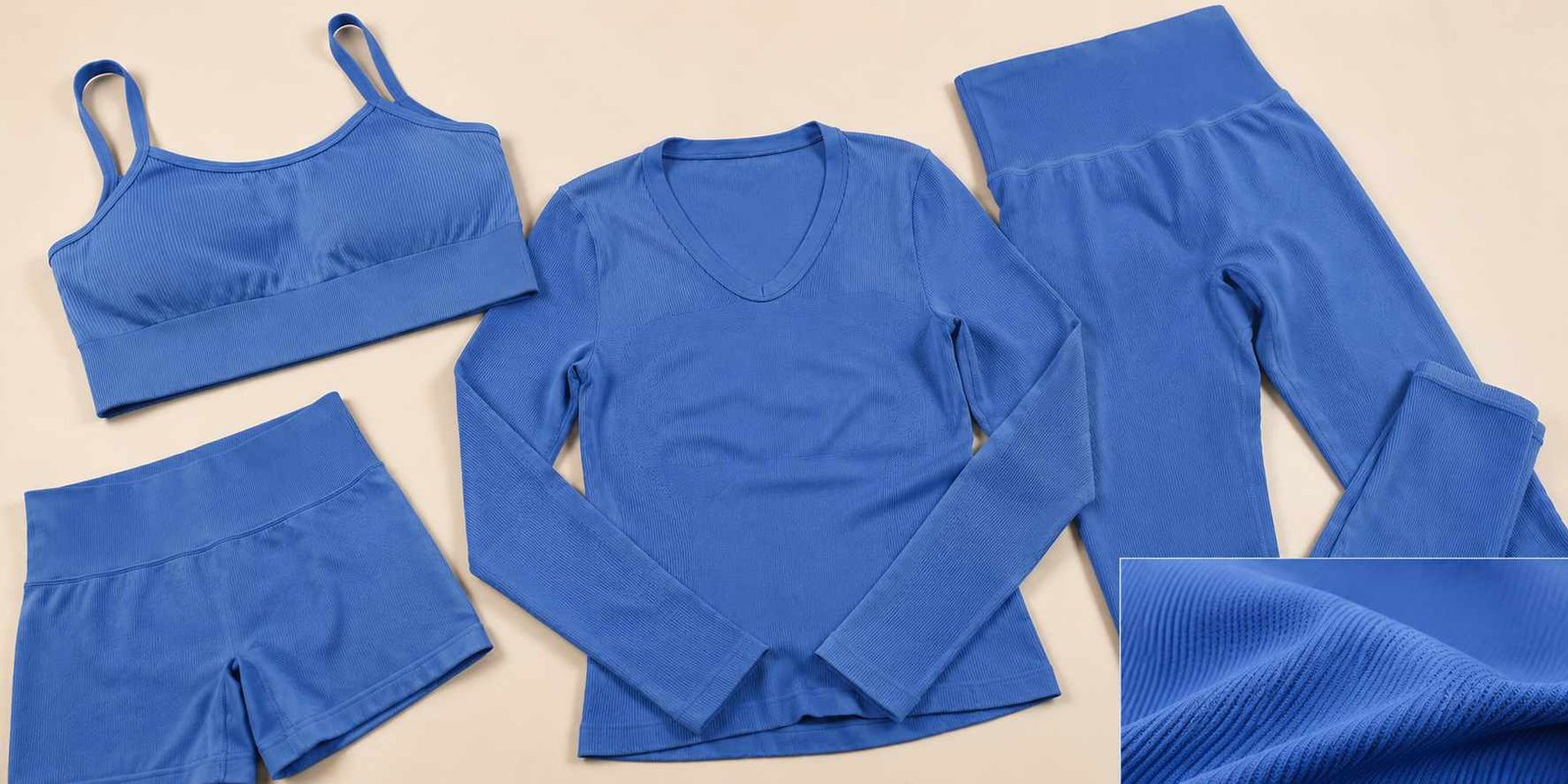 Coordinated MOVEVOX seamless private label activewear collection