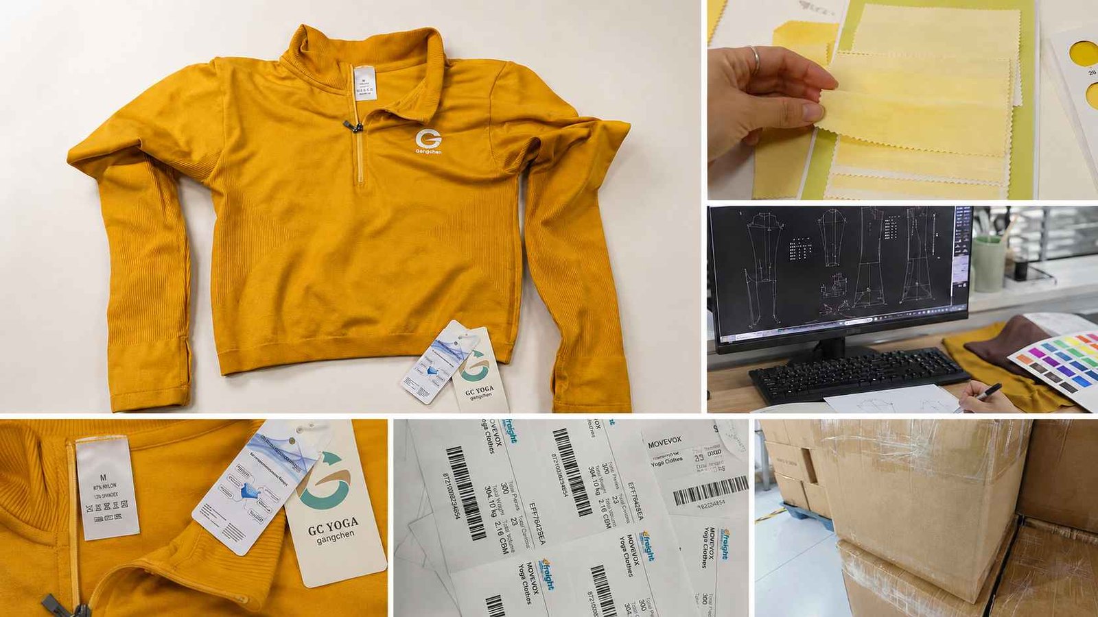 Activewear Tech Pack sample approval and private label project review