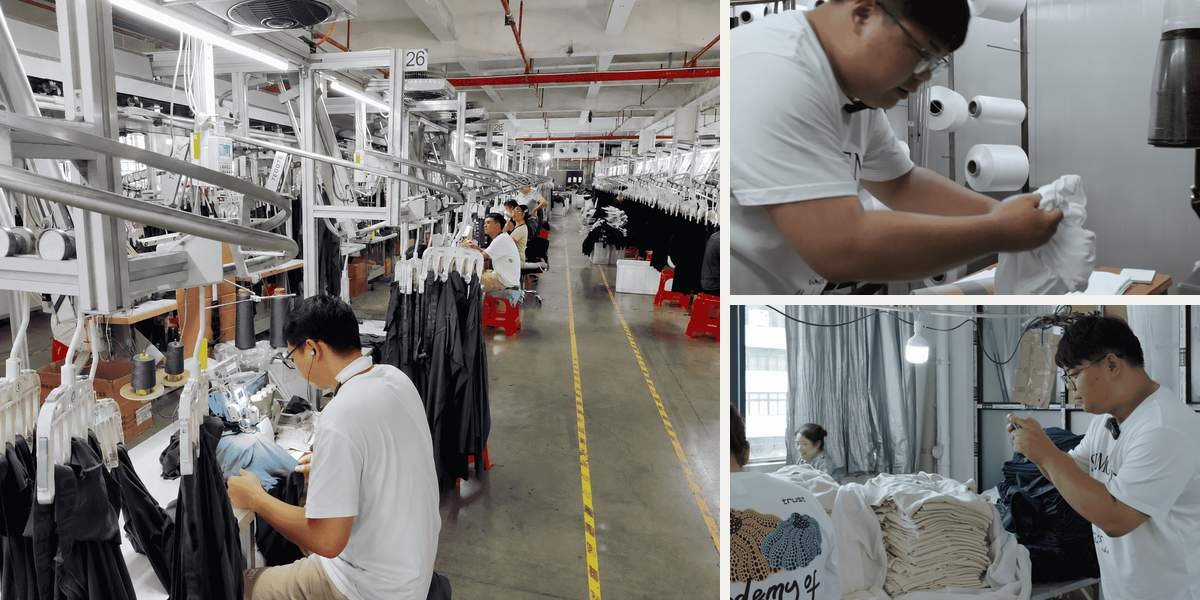 Anonymized activewear inline quality inspection and corrective action record