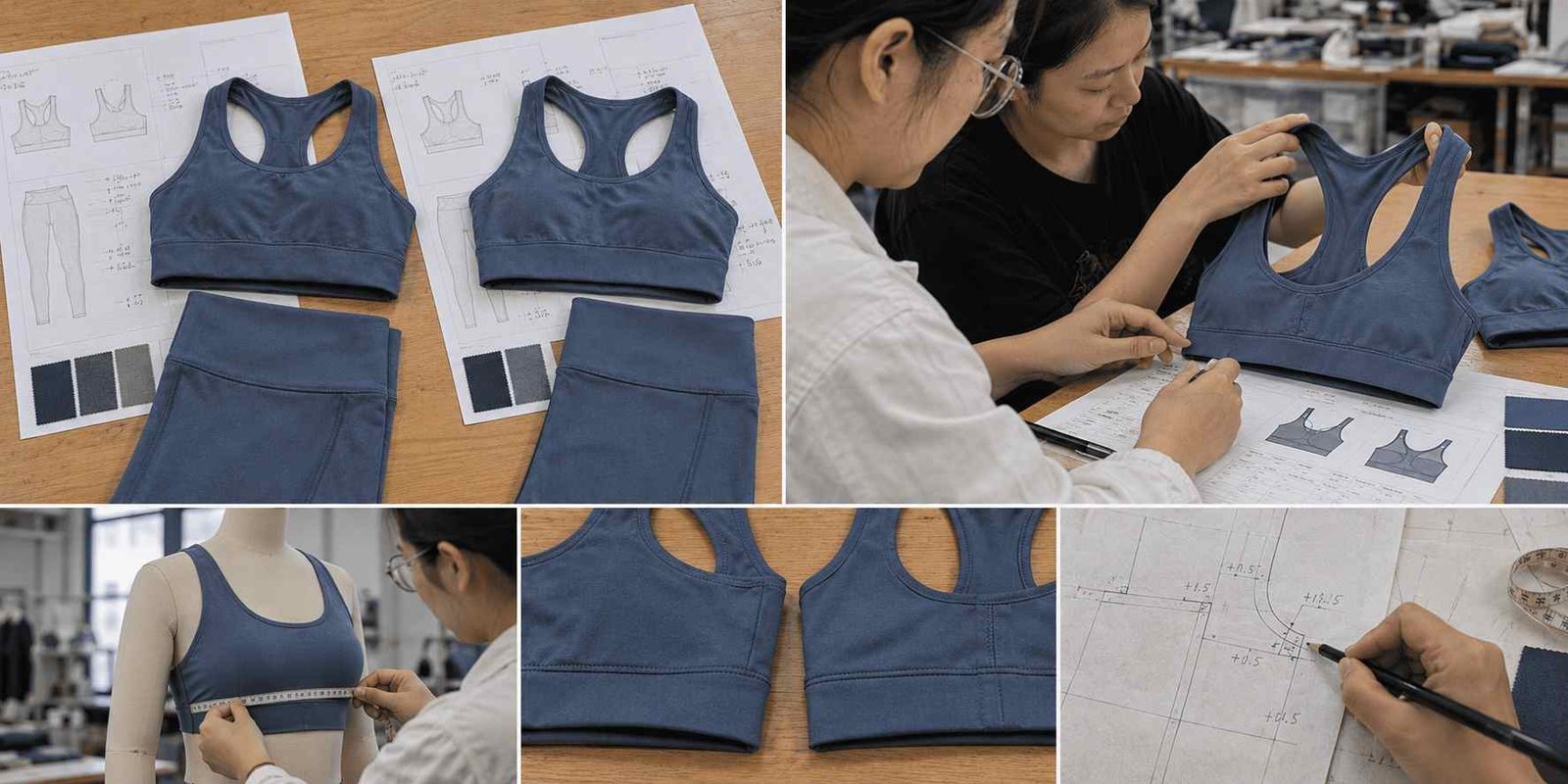 Approved MOVEVOX activewear sample and production references