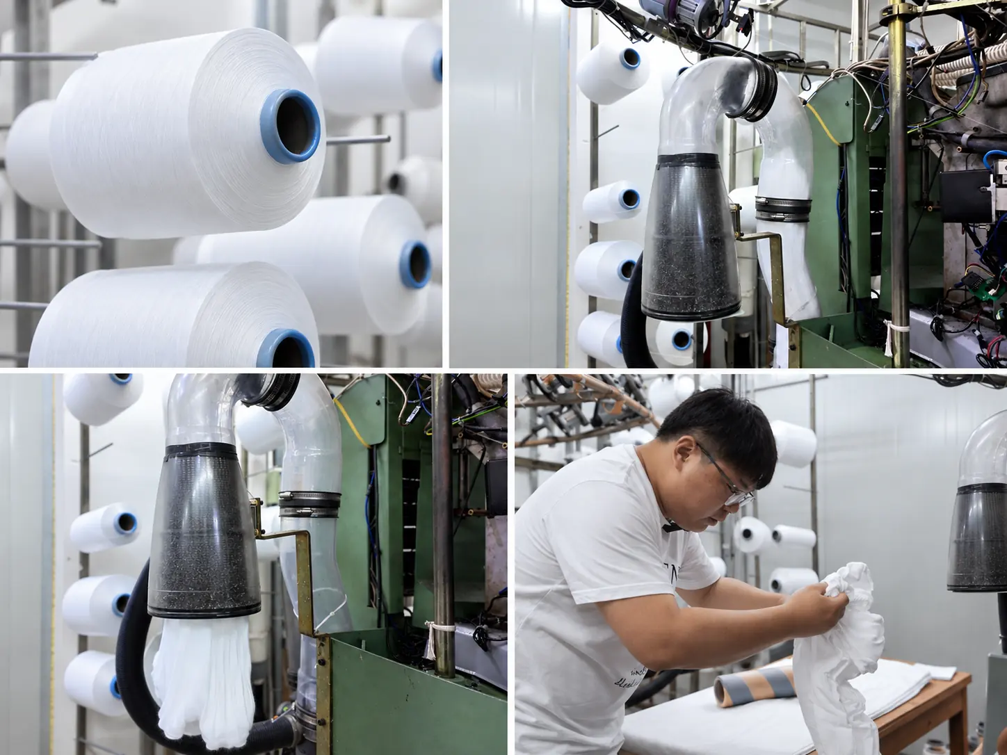 Seamless activewear garment during circular knitting production
