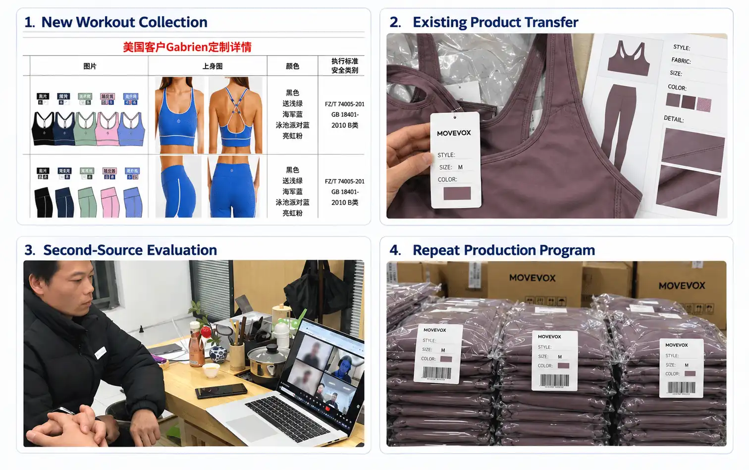 MOVEVOX activewear sample V2 and approval