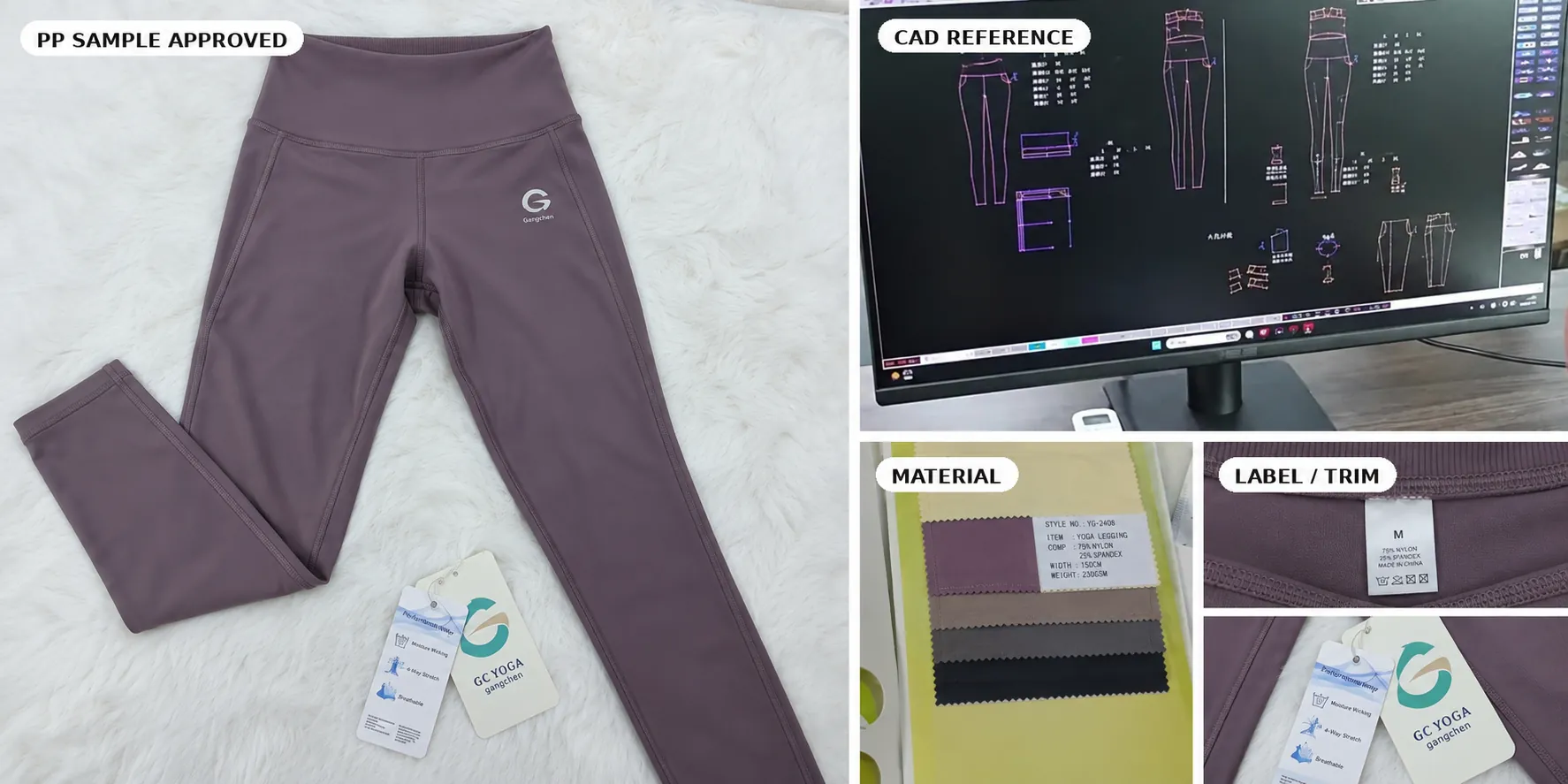 First activewear development sample