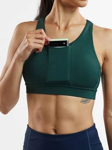 Enclosed elastic construction inside sports sports bra underband