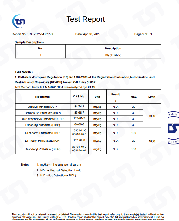 MOVEVOX REACH Phthalate Report document preview