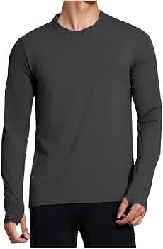 Men's seamless ergonomic long sleeve training shirt with thumbhole cuffs