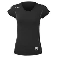 Fitted performance training T-shirt with a close body silhouette and short sleeves