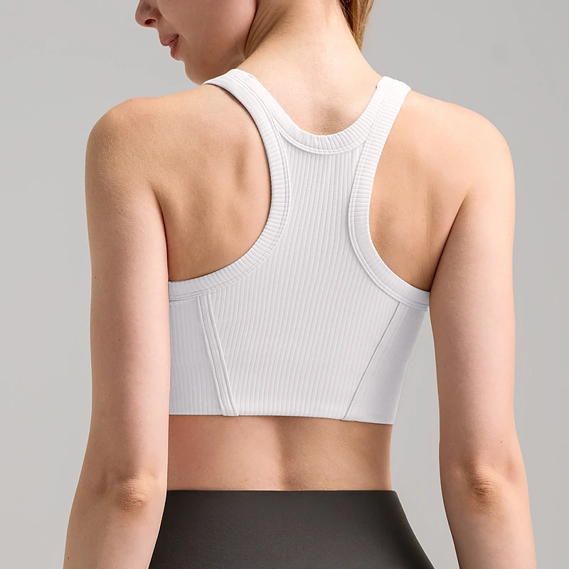 Close-up of adjoining rib-knit zones on a seamless garment