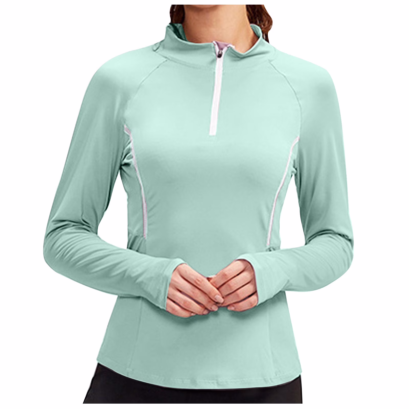 Real lightweight running quarter zip long sleeve