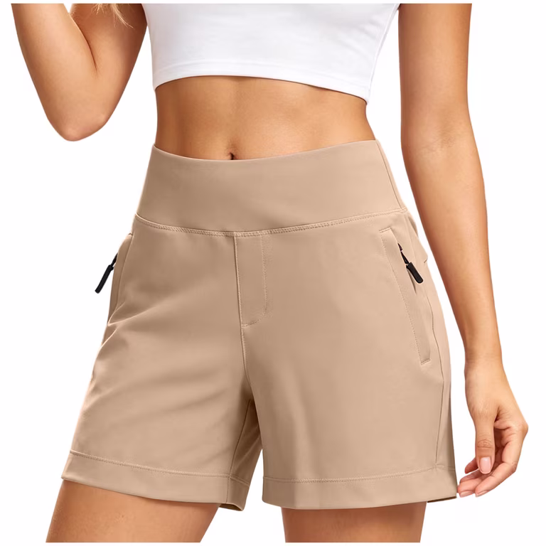 Actual pocket construction photograph supporting Shorts Zipped Pocket